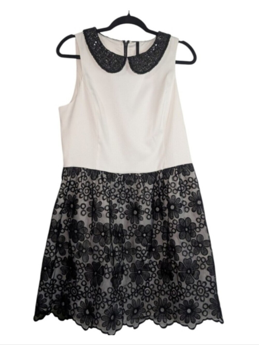 Kensie Elegant Black and White Sleeveless Dress - Picture 8 of 8